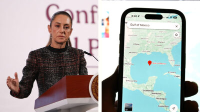 Sheinbaum enviará carta a Google por el cambio de nombre al Golfo de México