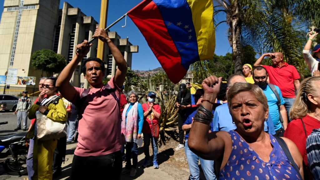 Venezuela: marcha contra la investidura de Nicolás Maduro, en vivo