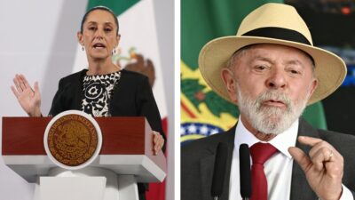 Lula da Silva invita a Sheinbaum a Brasil para impulsar la relación bilateral. Fuente: AFP