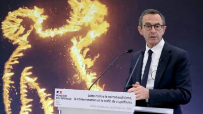 Ministro del Interior de Francia, Bruno Retailleau, presentó una campaña contra el consumo de drogas