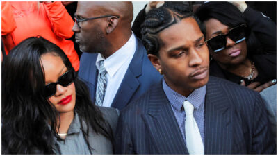 A$AP Rocky abraza a Rihanna tras ser declarado inocente