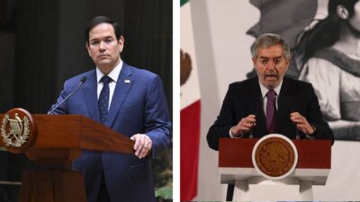 Marco Rubio, secretario de Estado de EE.UU., agradece a México el envío de 10 mil elementos a la frontera. Fuente: AFP