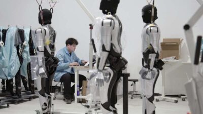 Robots humanoides que aprenden a limpiar y cocinar en Shanghái