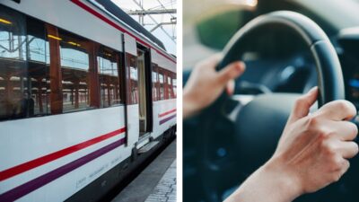 Un tren estuvo a punto de arrollar a una pareja en Bélgica luego de que su auto se detuviera en las vías. Lograron salir antes del impacto.