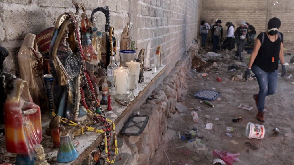Altar a la santa muerte en Rancho Izaguirre