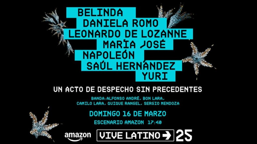 El Vive Latino anunció un acto especial donde participarán cantantes como Yuri, Belinda, Daniela Romo y María José.