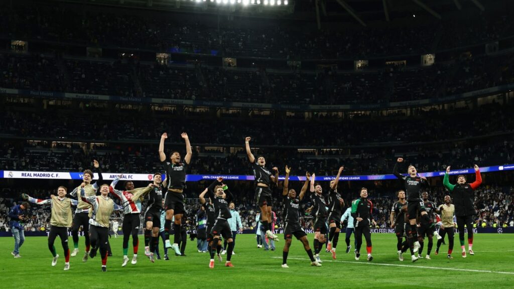 Arsenal anula el intento de remontada del Real Madrid y vence en el Santiago Bernabéu