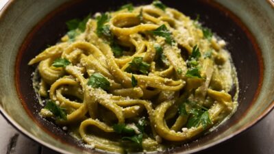 espagueti salsa chile poblano