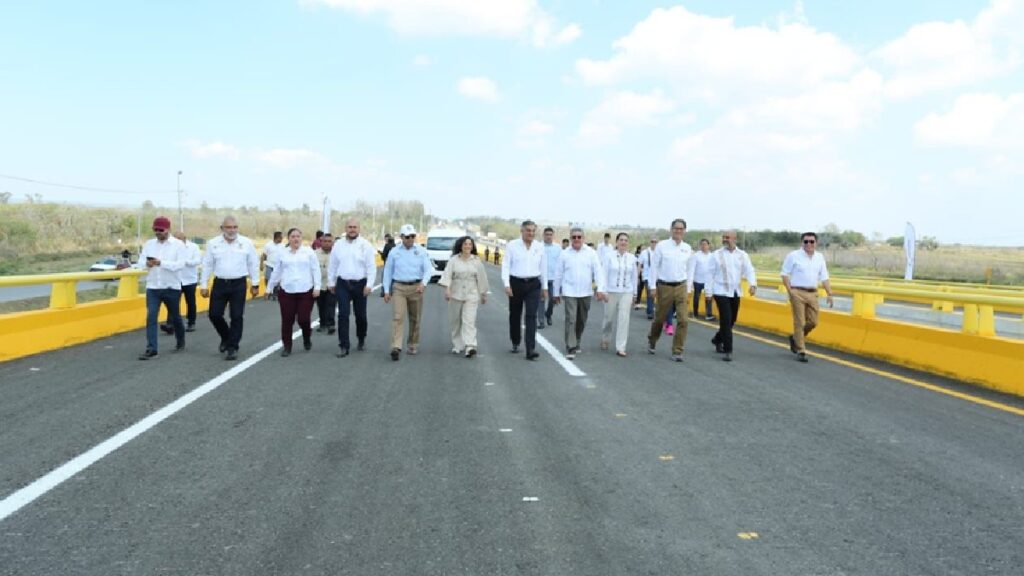 Inaugura Américo nuevo puente “La Esperanza”, en Altamira