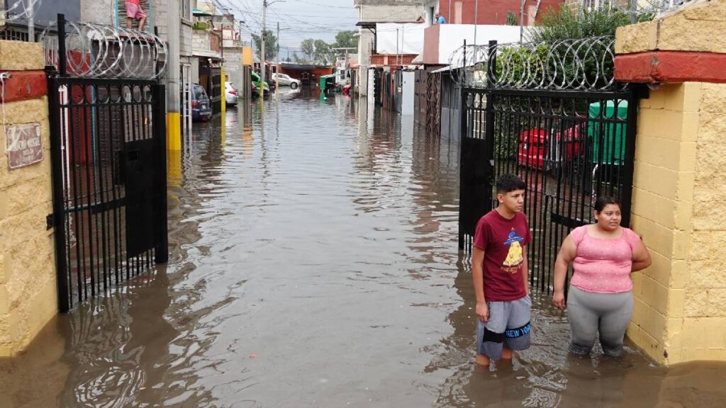 Las lluvias en el 2024 dejaron fuertes inundaciones en el Edomex.