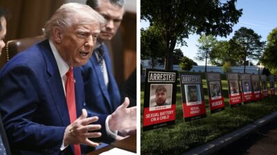 Trump exhibe a delincuentes migrantes en Estados Unidos