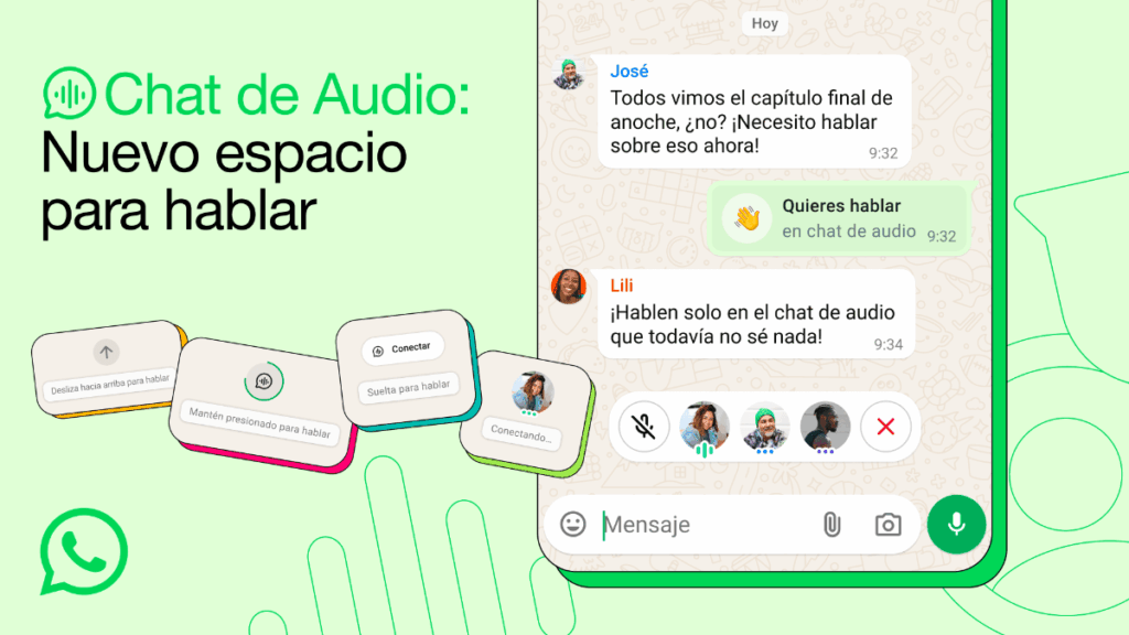 ¡Envía audios en WhatsApp incluso en tus grupos masivos!