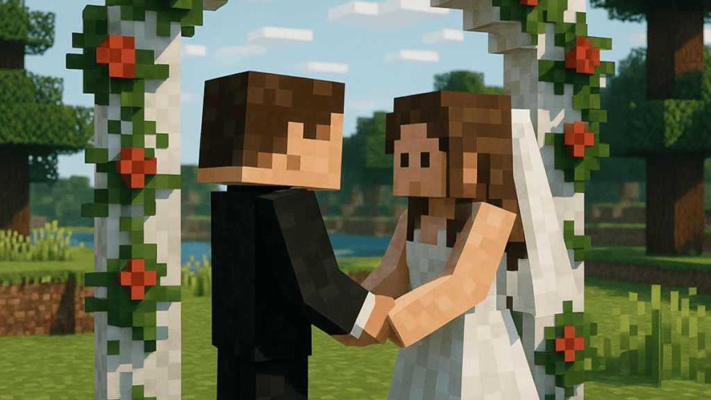 The stories of couples who marry Minecraft and Roblox The stories of couples who marry Minecraft and Roblox