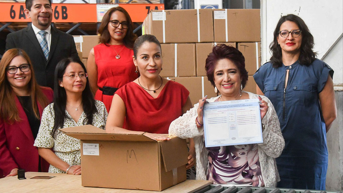 Distribuyen boletas para elección judicial en CDMX