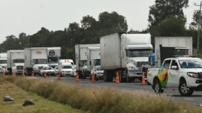 Vuelca tráiler cargado con aves y provoca caos vial.