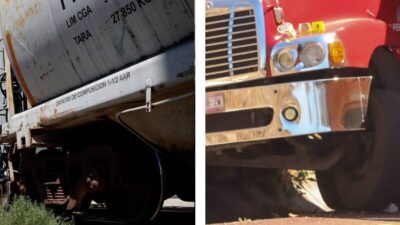 Accidente tren trailer