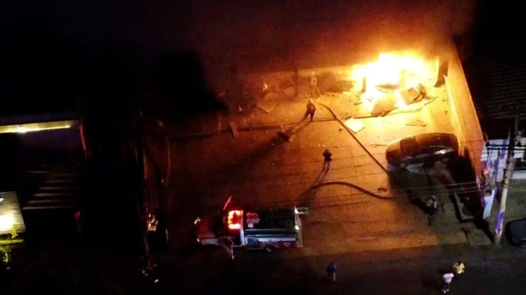 Explosión de auto en Zacatecas