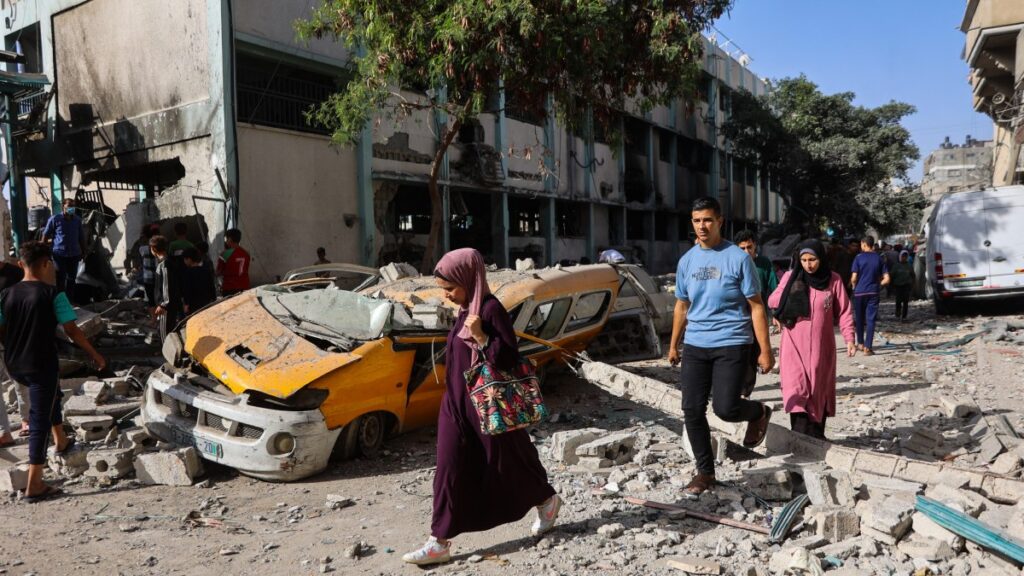 Estragos de los bombardeos en Gaza