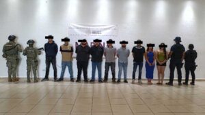 Detienen a 9 personas relacionadas con “Los Salazar” durante operativo en Guaymas, Sonora