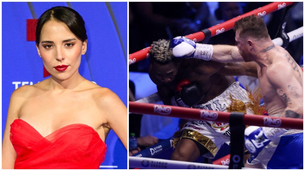 Majo Aguilar entonó el Himno Nacional