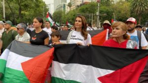 Marchan en la CDMX por el 77 aniversario de la “Nakba” en Palestina