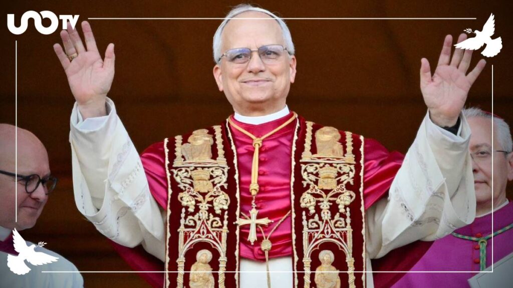 Papa León XIV en su primer mensaje al mundo.
