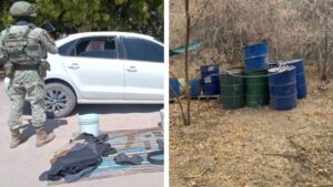 Aseguran explosivos, armas y drogas en operativos en Sinaloa