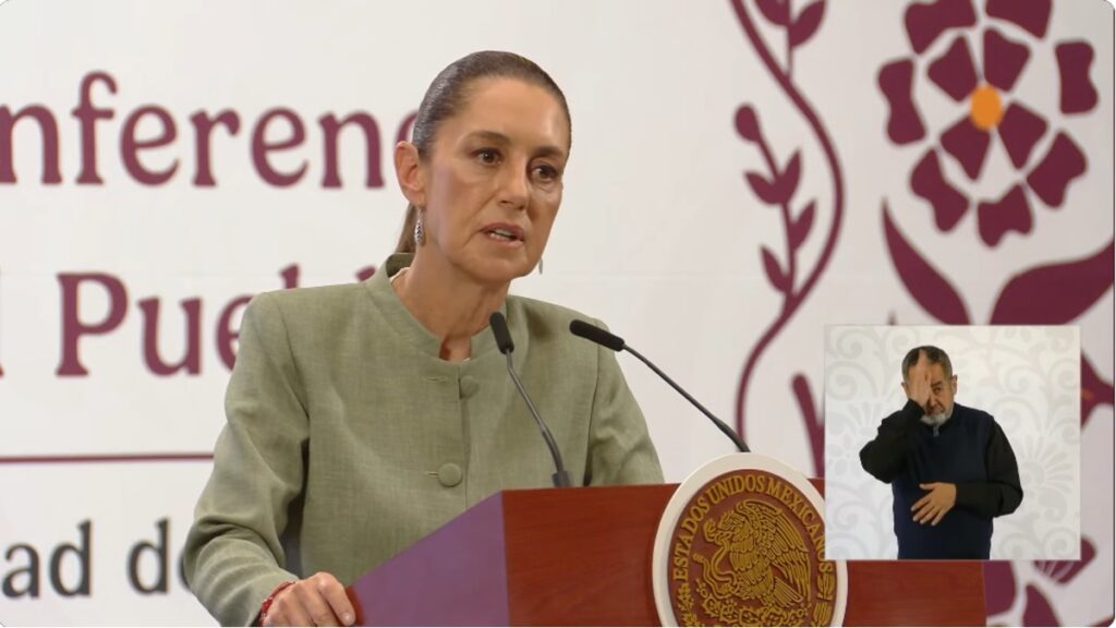 Sheinbaum habló sobre el designio como narcoterroristas de grupos criminales. Foto: Gobierno de México