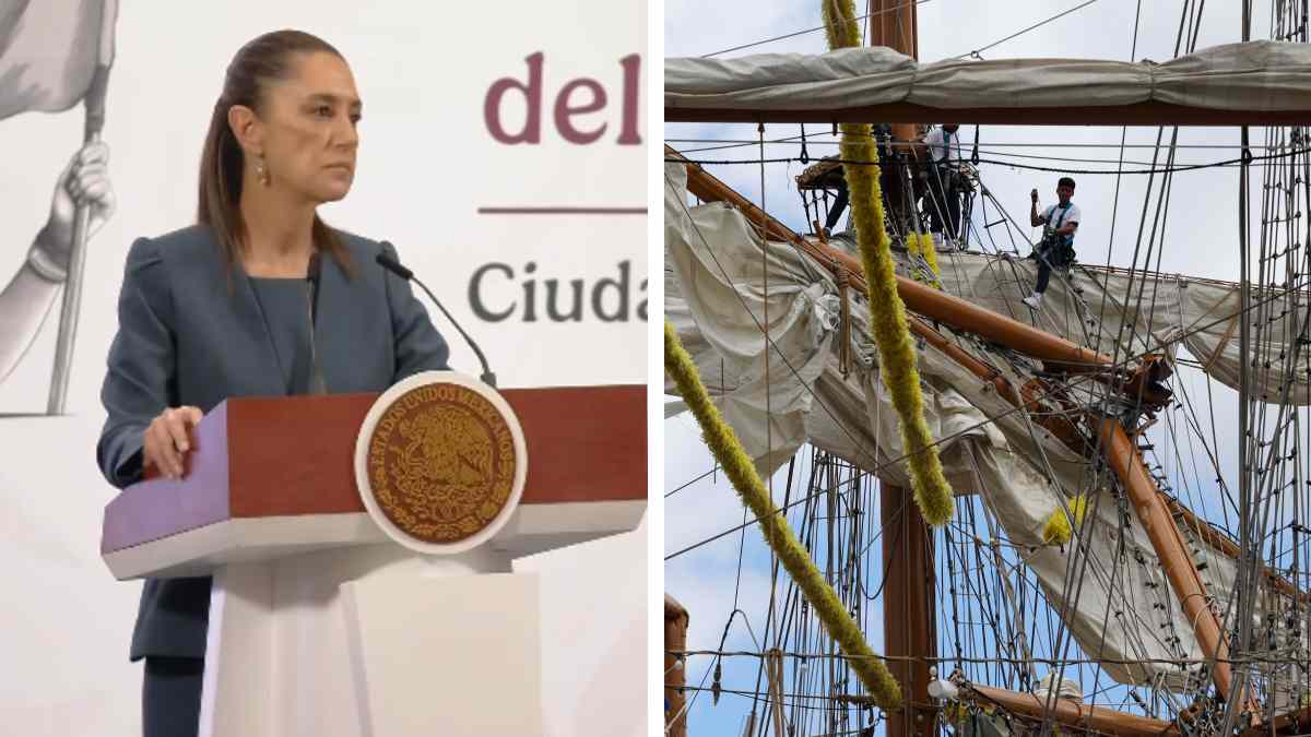 Sheinbaum se reserva hipótesis del choque del buque Cuauhtémoc: “esperaremos investigaciones” - UnoTV