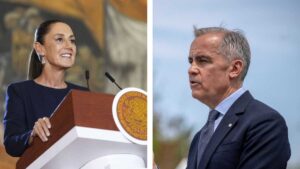 Sheinbaum sostiene llamada con primer ministro de Canadá; buscan fortalecer T-MEC