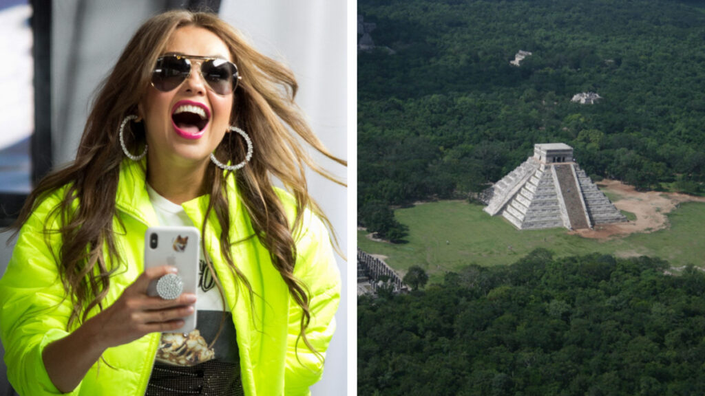 Thalía se metió en problemas por pisar zonas arqueológicas