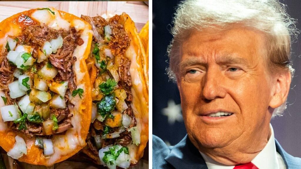 Trump publica foto donde iba a comer un taco