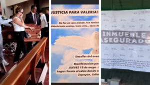 Miedo frena manifestación por muerte de influencer Valeria Márquez