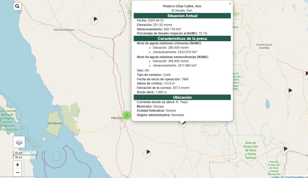 Foto: Monitoreo de Presas