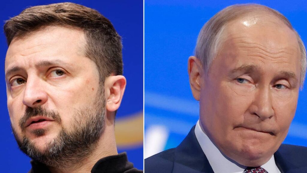 Presidentes de Rusia y Ucrania