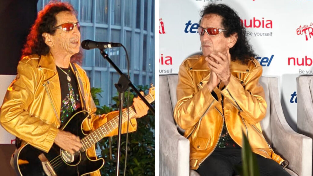 Álex Lora presentó el celular de "El Tri" en Plaza Carso | Fotos: Alfredo Narváez