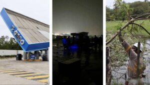 Sheinbaum confirma daños por huracán Erick: 15 tramos carreteros y cortes de luz en miles de hogares
