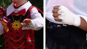 Indigna caso: papá golpea a niño en festival; lo culpa de hacerle bullying a su hijo