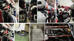 Decomisan 81 toneladas de autopartes en CDMX y detienen a líder de banda dedicada al robo de autos