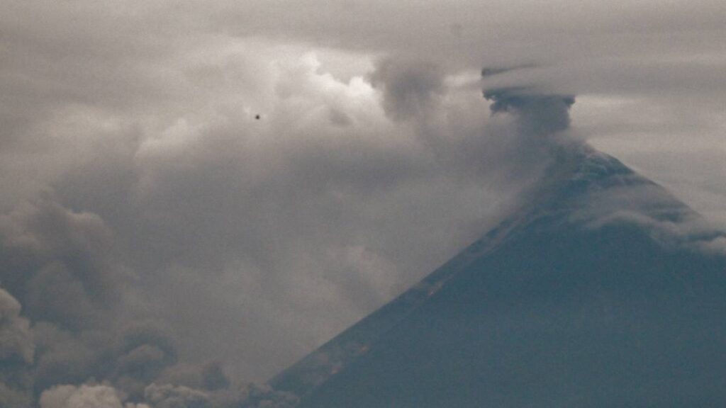 Volcán de Fuego en Guatemala