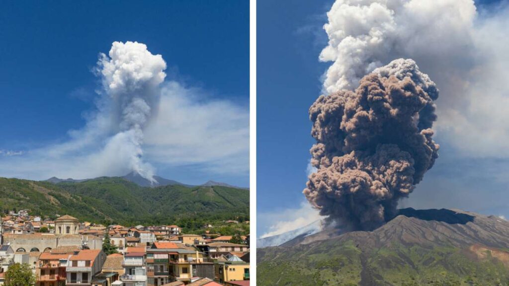 volcán Etna italia