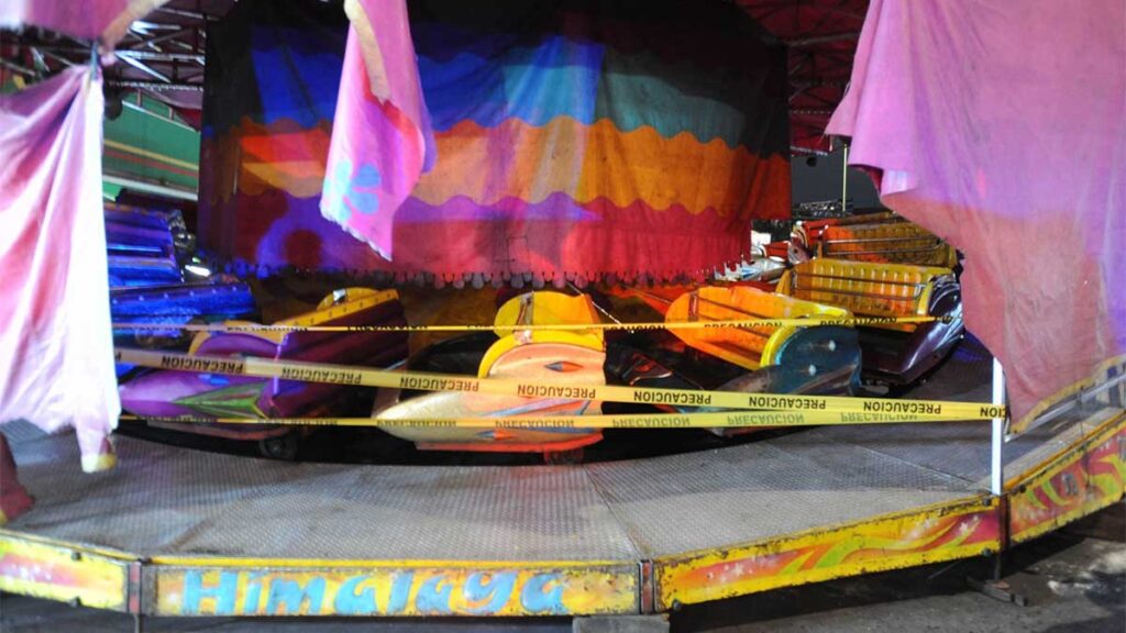 Accidente en la Expo Guadalupe, en Nuevo León.