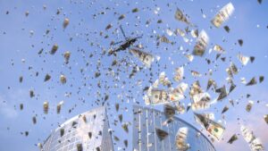 Helicóptero lanza lluvia de dinero en Detroit: el último deseo de Darrell Thomas