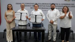 Huacho firma convenio con Banco del Bienestar