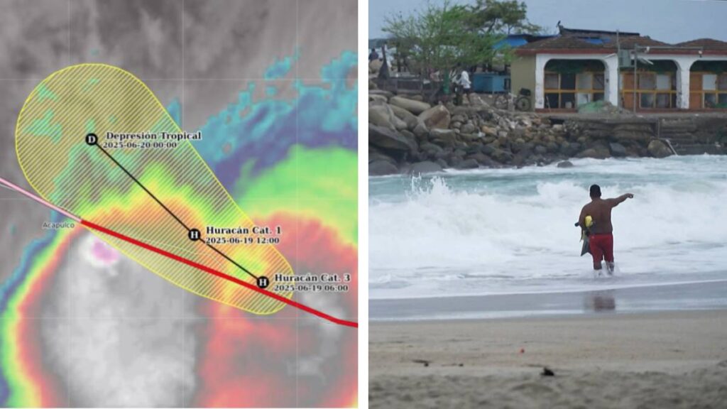 Erick toca tierra como huracán categoría 3 en Oaxaca; ve trayectoria