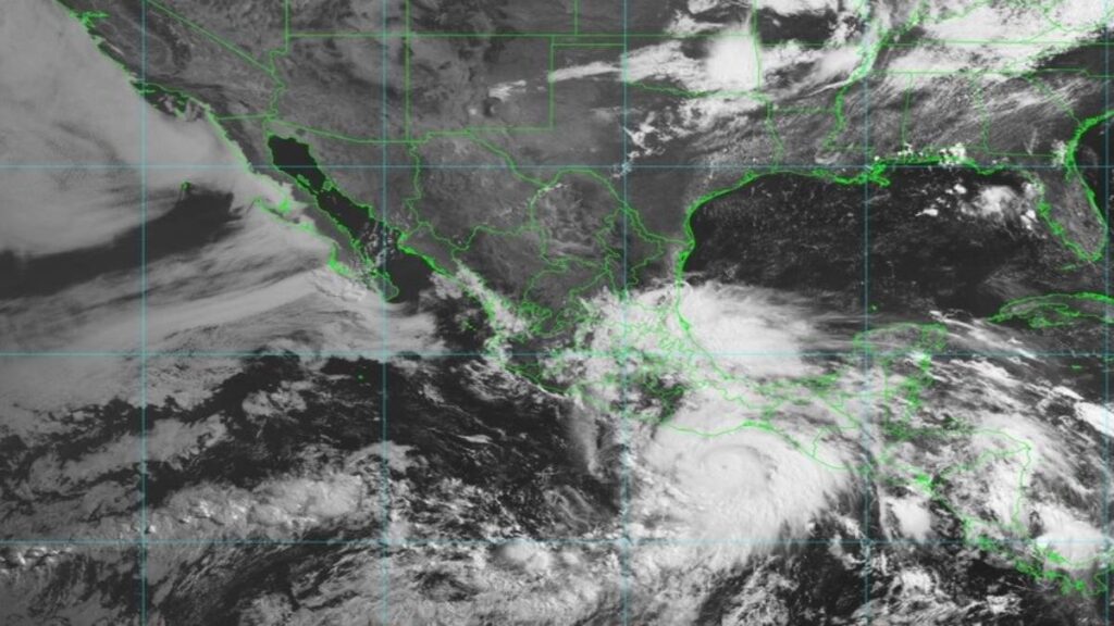Toma fuerza: así se ve el huracán Erick desde el espacio