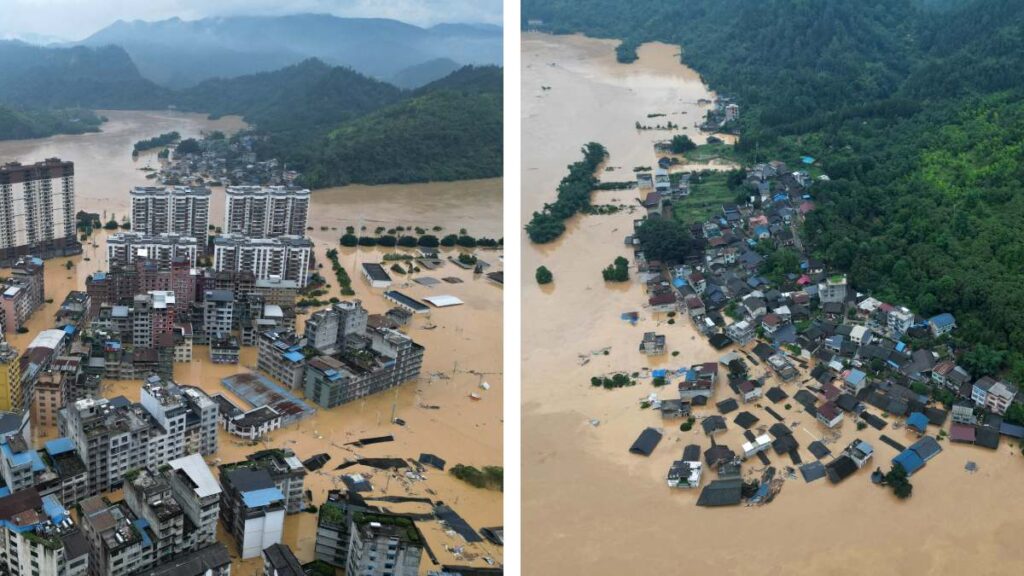 Inundaciones China Evacuados