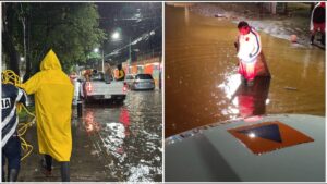 Imágenes: Lluvia en CDMX desborda 4 presas, un río y un canal; Metro suspende 4 estaciones de la L8