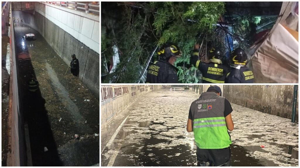 Lluvias dejaron estragos en la CDMX