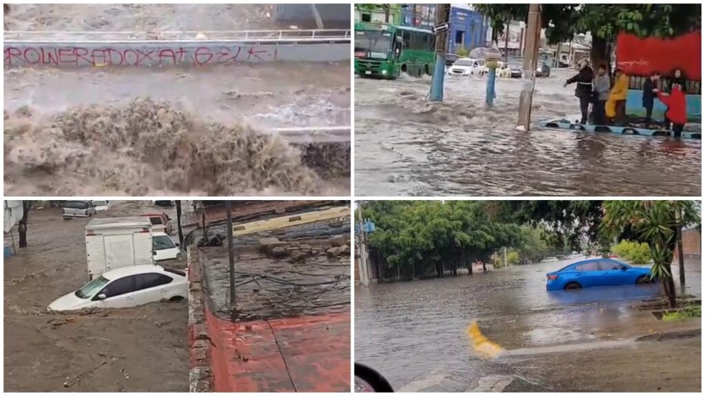 Lluvias generan inundaciones en Guadalajara
